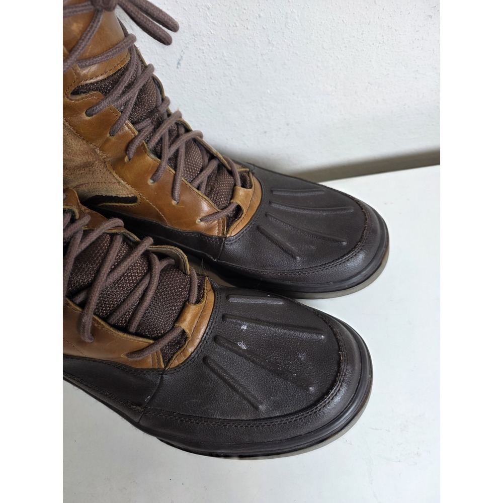 Polo Ralph Lauren Mens Lansing Snow Winter Boots Brown And Tan Suede Size 11 - Picture 3 of 10